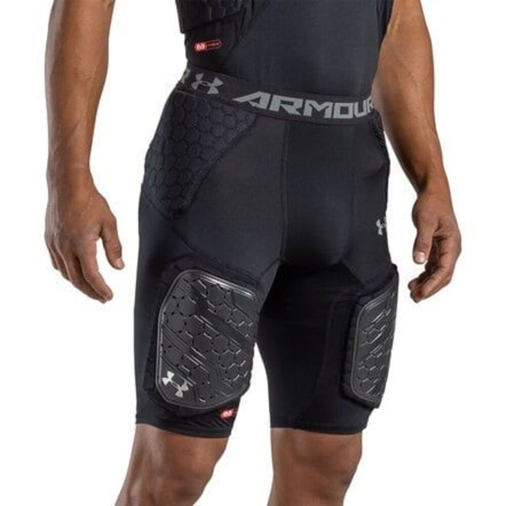 Under Armour Gameday Armour Pro 5-Pad Adult Girdle football 3XL All Black NWT